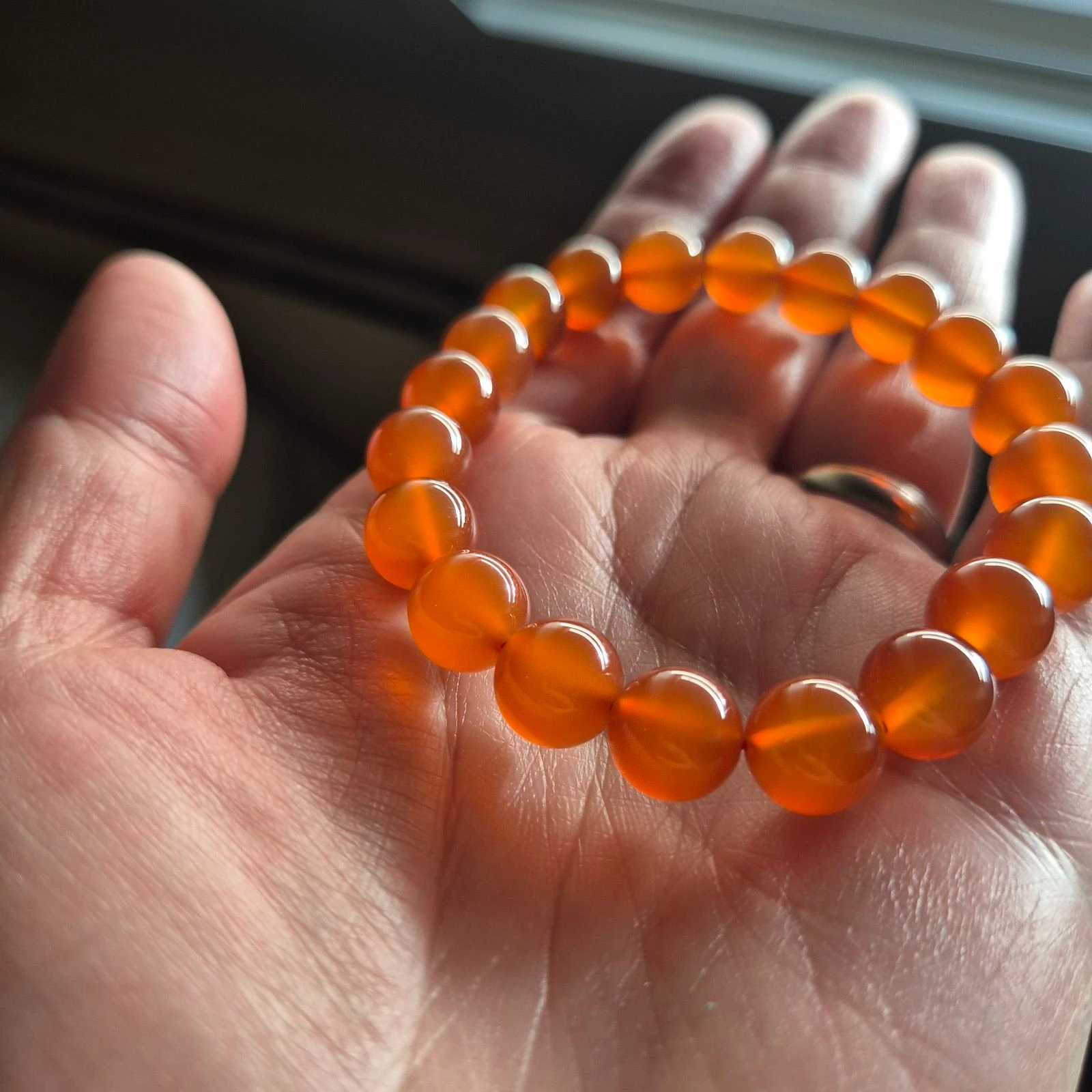 Pulseira de contas de ágata natural – photo 2